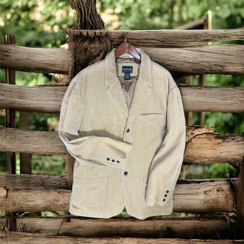St Jhons Bay,Men´s,Dress Jacket Corduroy,Honey,Sz XL,,Long Sleeeve,Buttons.!